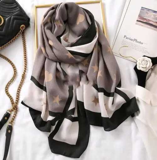 Stylish Unisex Leopard Print Cotton Scarf – Long and Casual Gauze Design