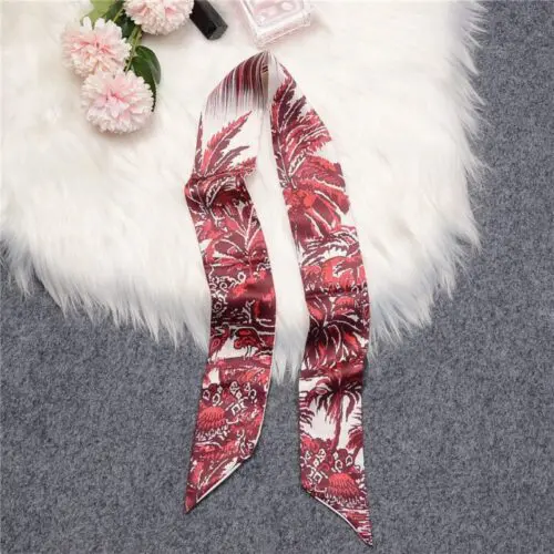 Love Graffiti Scarf – Printing All-Match Imitation Silk Scarf