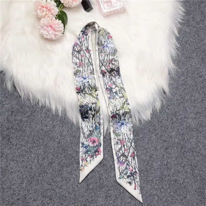 Love Graffiti Scarf – Printing All-Match Imitation Silk Scarf