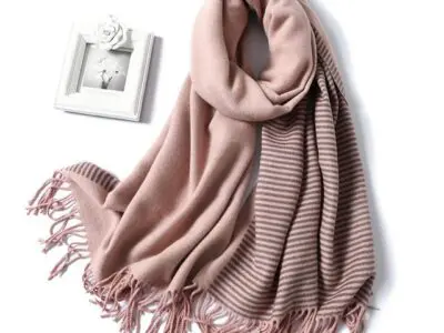 Elevate Your Winter Style with Fashionable Striped Shawls