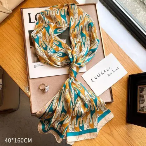 Sun Protection with Style: Women’s Mid-Length Scarf – Simple and Elegant