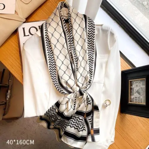 Sun Protection with Style: Women’s Mid-Length Scarf – Simple and Elegant