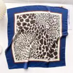 Stylish and Versatile Color-Matching Simulation Silk Square Scarf