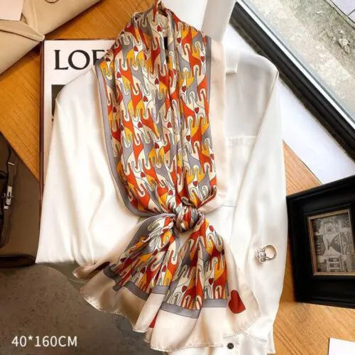 Sun Protection with Style: Women’s Mid-Length Scarf – Simple and Elegant