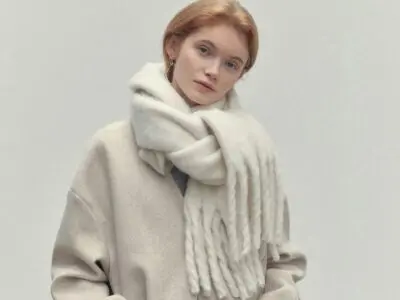 Versatile Winter Scarf with Tassels – Soft and Warm Solid Color Shawl for Women’s Fashion