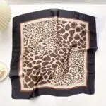 Stylish and Versatile Color-Matching Simulation Silk Square Scarf