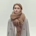 Versatile Winter Scarf with Tassels – Soft and Warm Solid Color Shawl for Women’s Fashion