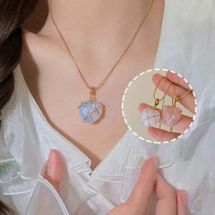 Lovely Moonstone Necklace Girl Necklace Novelty Jewelry