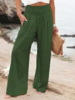 Relaxed Wide-Leg Casual Trousers