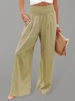 Relaxed Wide-Leg Casual Trousers