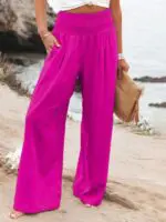 Relaxed Wide-Leg Casual Trousers