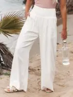 Relaxed Wide-Leg Casual Trousers