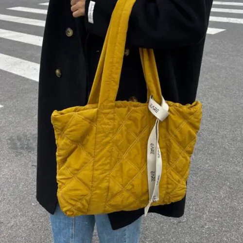 Tote Bag for Women – Stylish Rhombus Shoulder Bag with High Capacity