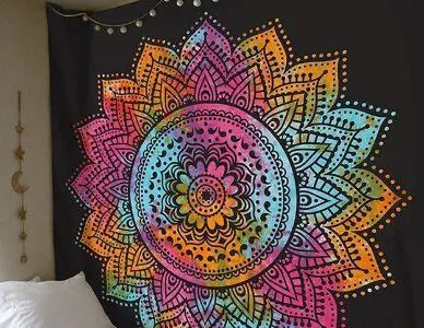 Boho Print Wall Tapestry – New Home Wall Decoration, Beach Towel, and Blanket