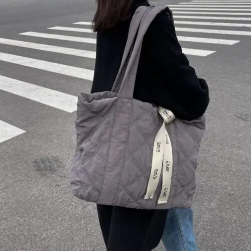Tote Bag for Women – Stylish Rhombus Shoulder Bag with High Capacity