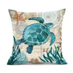 Sea Inspired Printed Cushion Covers – Decorative Throw Pillow Cases for Home Décor, Sofa, Chair, and Seat