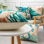 Sea Inspired Printed Cushion Covers – Decorative Throw Pillow Cases for Home Décor, Sofa, Chair, and Seat