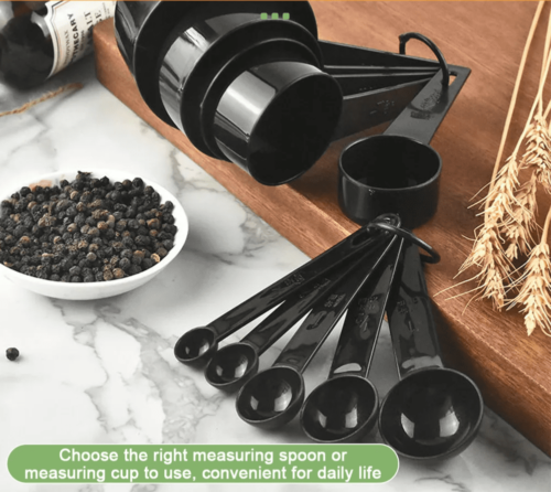 Multipurpose Measuring Spoon Set with Scale - Accurate Baking and Cooking Measurements