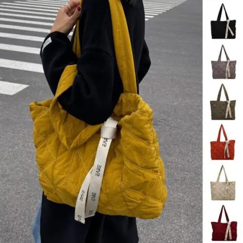 Tote Bag for Women – Stylish Rhombus Shoulder Bag with High Capacity