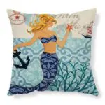 Sea Inspired Printed Cushion Covers – Decorative Throw Pillow Cases for Home Décor, Sofa, Chair, and Seat