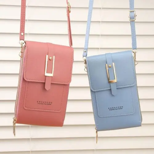 Transparent Window Crossbody Shoulder Bag - Touch Screen Compartment for Women