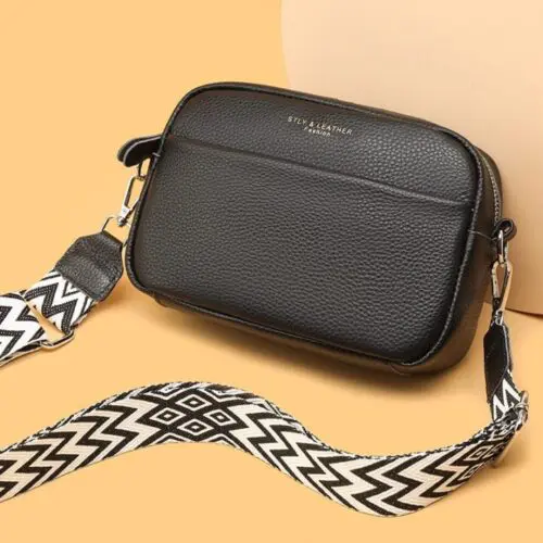 Rhombus Embroidered Shoulder Crossbody Bag - Stylish Small Square Bag for Women