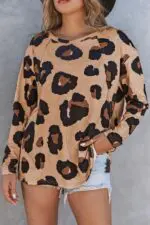 Leopard Print Long Sleeve Top - A Wild and Stylish Choice