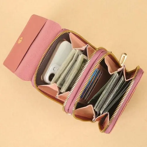 Transparent Window Crossbody Shoulder Bag - Touch Screen Compartment for Women
