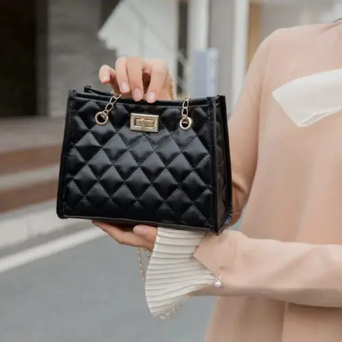 Rhombus Sewing Small Square Chain Shoulder Bags - Stylish Mini Bags for Women