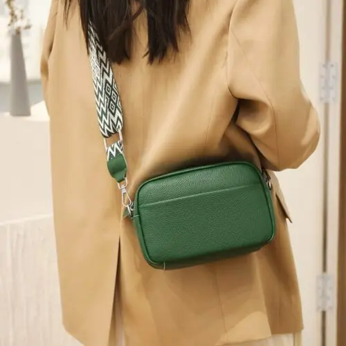 Rhombus Embroidered Shoulder Crossbody Bag - Stylish Small Square Bag for Women
