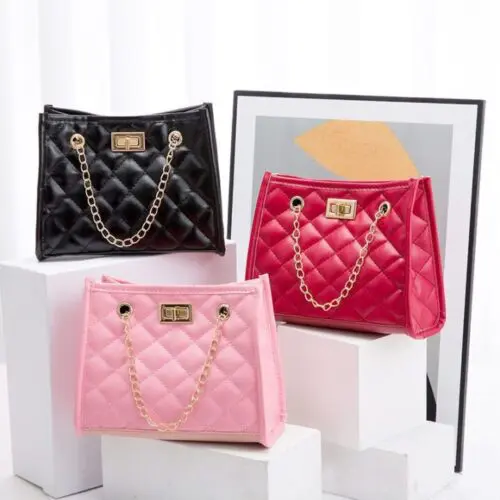 Rhombus Sewing Small Square Chain Shoulder Bags - Stylish Mini Bags for Women