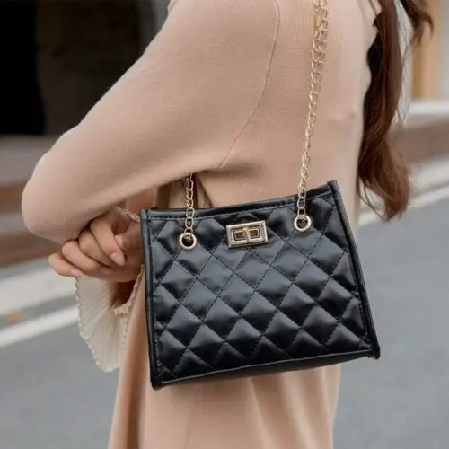 Rhombus Sewing Small Square Chain Shoulder Bags - Stylish Mini Bags for Women