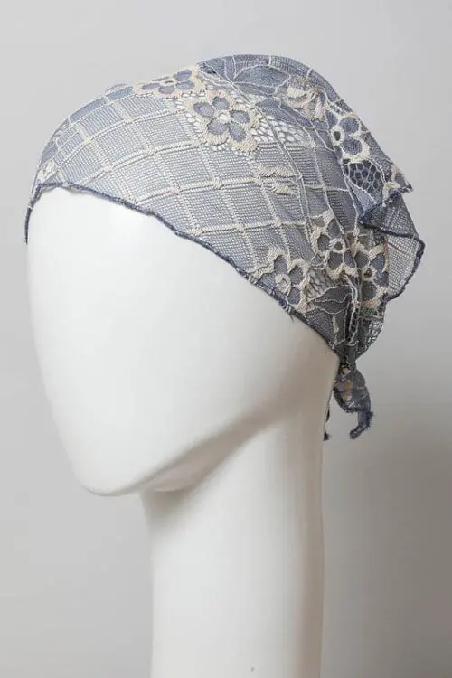 Bohemian Floral Lace Headscarf- Embrace Boho Chic with Delicate Elegance