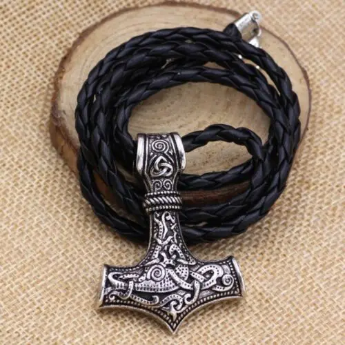 Bold Vintage Viking Necklace – Norse Mythology-Inspired Retro Charm for Men & Women
