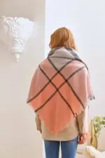 Winter Plaid Shawl Scarf- Embrace Cozy Style with Timeless Plaid