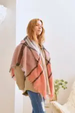 Winter Plaid Shawl Scarf- Embrace Cozy Style with Timeless Plaid