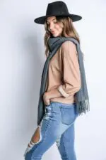 Cashmere Feel Long Scarf- Wrap Yourself in Cozy Elegance