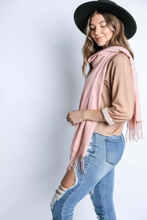 Cashmere Feel Long Scarf- Wrap Yourself in Cozy Elegance