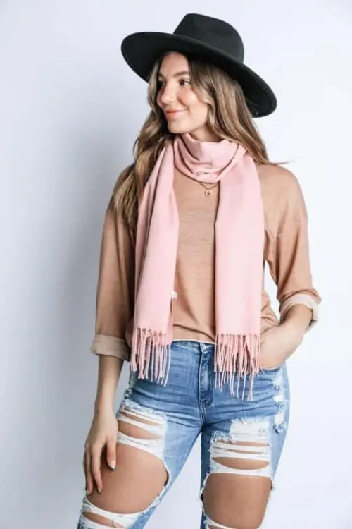 Cashmere Feel Long Scarf- Wrap Yourself in Cozy Elegance