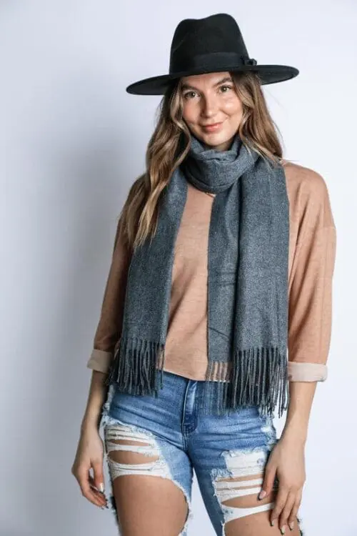 Cashmere Feel Long Scarf- Wrap Yourself in Cozy Elegance