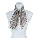 Wildly Stylish Leopard Silk Scarf- Elevate Your Outfit with Animal Print Elegance