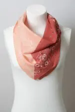 Western Floral Two-Tone Bandana- Add Western Flair to Your Look with Versatile Style