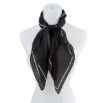 Elegant Satin Fashion Square Neck Scarf- Elevate Your Style with Chic Sophistication