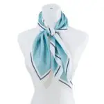 Elegant Satin Fashion Square Neck Scarf- Elevate Your Style with Chic Sophistication