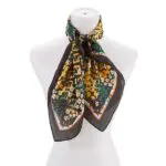 Dainty Floral Silk Scarf- Elevate Your Style with Delicate Elegance