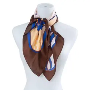 Elegant Silk Fashion Scarf Multi-Use 27x27" Accessory for Year-Round Style