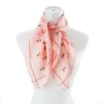 Adorable Puppy Pattern Silk Fashion Scarf- Elevate Your Look with Playful Elegance