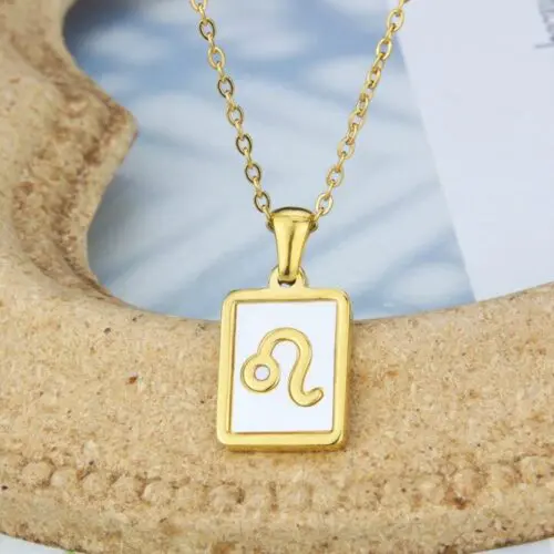 Unique Stainless Steel Zodiac Necklace – Sleek Symbolic Design for Modern Style
