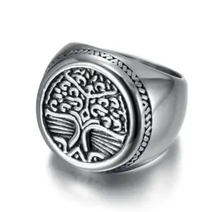 Legendary Viking Rune Tree of Life Ring – Symbolize Connection and Renewal