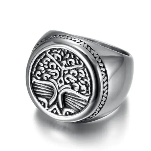 Legendary Viking Rune Tree of Life Ring – Symbolize Connection and Renewal